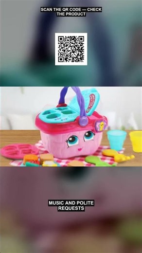 LeapFrog Shapes and Sharing Picnic Basket, Pink