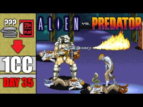 Can I Beat ALIEN vs PREDATOR on 1 Quarter?! A 1CC Journey (Day 35)