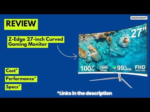 Z-Edge 27 Inch Curved Gaming Monitor Review 2026 | 100Hz, FHD 1080P, Best Budget Gaming Monitor!