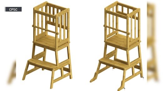 Cosyland children’s tower stools recalled due to risk of injury, death