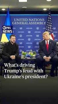 What's driving Trump's feud with Ukraine's president?