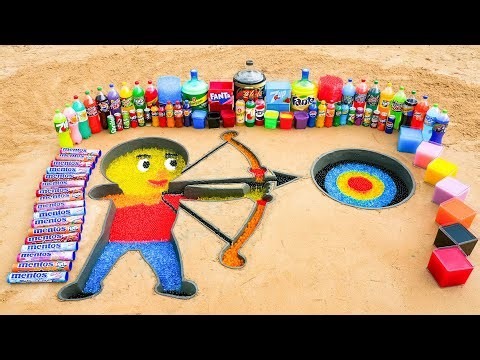 How to make Archer with Orbeez, Big Coca-Cola, Schweppes, Fanta vs Mentos & Popular Sodas