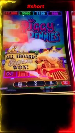 🚂 🎰 Epic Bonus Round! | Big Win on Iggy Pennies! #shorts #casino #slots