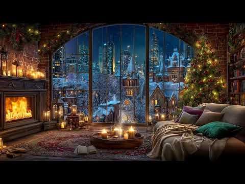 10 Hours Cozy Christmas Music Projection Display made for Christmas Night