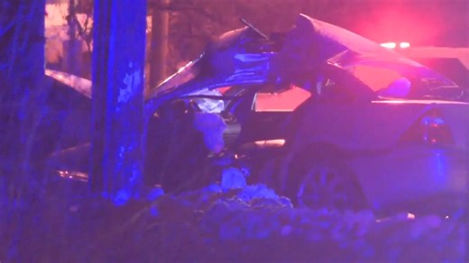 Two people were hospitalized with serious injuries after a car struck a pole in the East End. | LOCAL 12, WKRC-TV