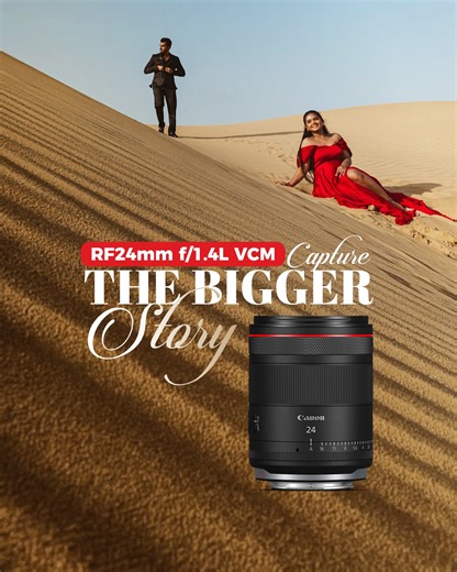 Canon India on Instagram: "🎥📸RF 24mm f/1.4 L VCM - Capture the Bigger Story EOS Influencer Yogi Trivedi (@oragraphy) captures cinematic wedding moments with the Canon EOS R5 Mark II paired with the RF 24mm f/1.4 L VCM Hybrid Lens—his go-to for wide yet intimate frames. “Perfect for pre wedding, bridal entries, and group moments—wide, fast, and flawless even in tough light,” says Yogi. #CANwithCanon #ClickwithCanon #RFSeries #VCMLens #CanonR5MarkII #WeddingPhotography #WeddingFilmmaking #CanonI