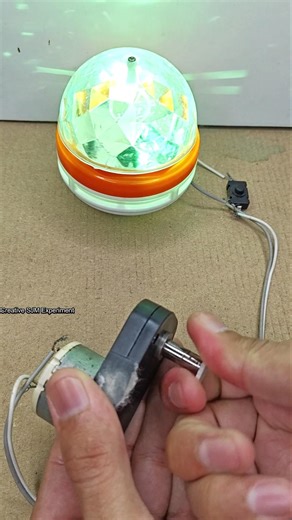 Rotating Bulb Powered by Gear Motor | #dcmotor #tech #diy #dcmotorproject