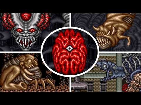 Contra III: The Alien Wars (SNES) All Bosses (No Damage)