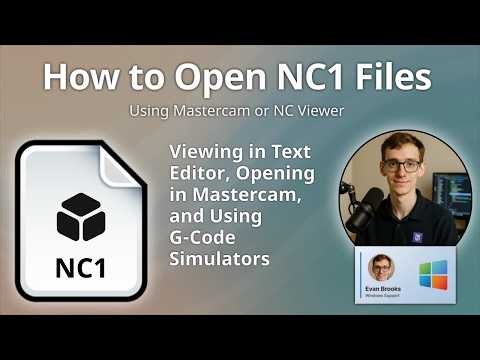 How to Open NC1 Files (Mastercam Numerical Control)
