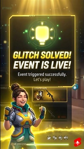 Finally! No random Event glitch Fixed ✅ | FF New Update glitch Solve 😮‍💨 #bjop