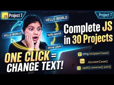 Project 7 – Smart Text Formatter | JavaScript String Methods Explained | 30 JS Projects
