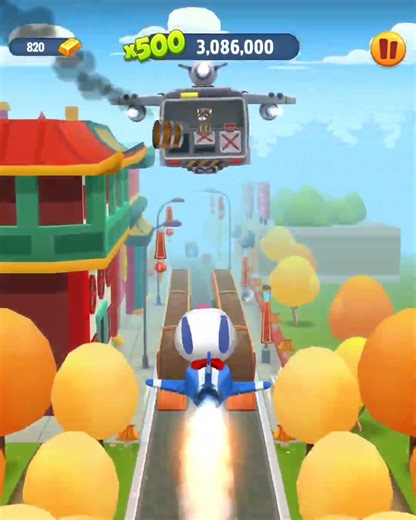 Talking Tom Gold Run Talking Hank Defeated The Raccoons Boss in China Funny Race Android Gameplay