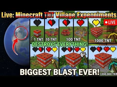 🔴 Live Part 3 : Minecraft TNT Village - Gameplay #minecraft #gaming - Itz Oops