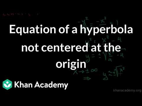 Equation of a hyperbola not centered at the origin | Grade 11 | Math | Khan Academy (IN accent)