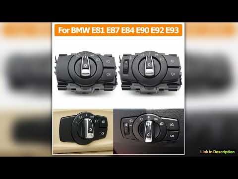 Car Front Head Lamp Headlight Switch Button Assembly For BMW 1 3 X1 Series E87 E82 E90 E91 E92 E93