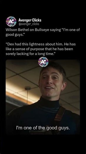 Wilson Bethel on Dex’s new purpose in Daredevil! 🎯👀 #Daredevil #Bullseye