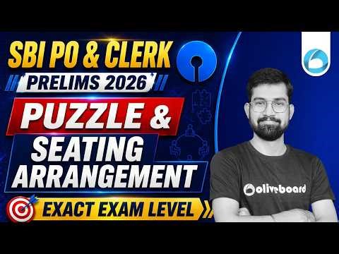 SBI PO Clerk Puzzle & Seating Arrangement 2026 | Exact Exam Level | SBI PO Clerk Prelims 2026