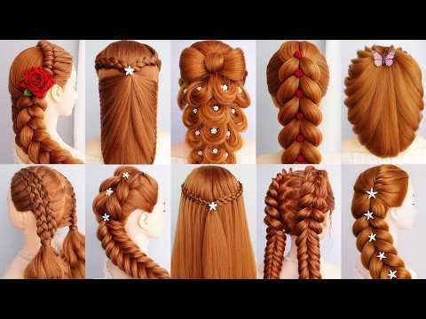 So Pretty! TOP 10 Easy Wedding Guest & Formal Hairstyles | Half Up Half Down Braid Looks