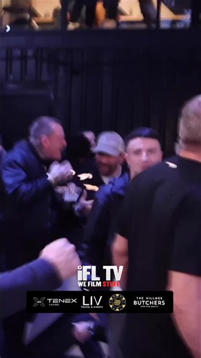 AWKWARD INTERVIEW ‼️ @bigstacksofficial1 APPROACHES @the_butcher_1 after beating Luke Dyson in Liverpool last night… | IFL TV