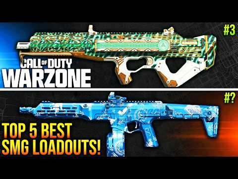 WARZONE: New TOP 5 BEST SMG META LOADOUTS After Update! (WARZONE Best Weapons)