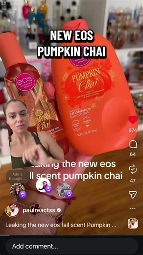 EOS Pumpkin Chai #eosproducts #hygiene #pumpkinscents #fallscents #fragrance