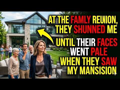 At the Family Reunion, They Shunned Me—Until Their Faces Went Pale When They Saw My Mansion