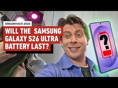 Putting the Samsung Galaxy S26 Ultra's battery to the test at DreamHack Birmingham 2026