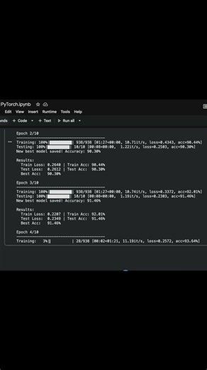 PyTorch Model Training Workflows #python #pytorch #coding #developer