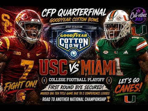 Win And Advance. Lose And Go Home. 😳 | USC vs Miami | CFP Quarterfinal