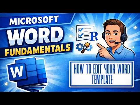 How to Edit a Template in Microsoft Word (Beginner Tutorial) | Microsoft Word Fundamentals