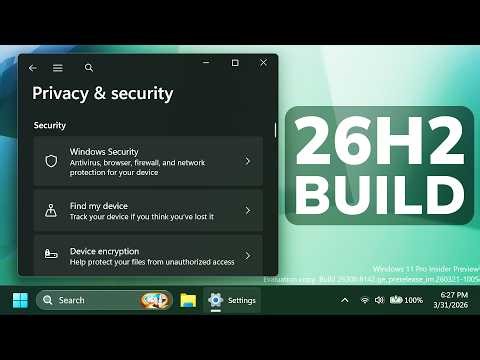 New Windows 11 26H2 Build 26300.8142 – New AI Switch, New Task Manager and Fixes (Dev)