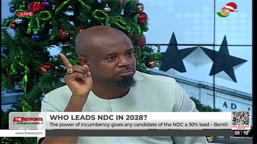 NDC Flagbearer Race: Any NDC candidate chosen to lead the party in the 2028 election will beat any NPP candidate present, but Mussa Dankwah's poll is completely premature. - Edudzi Tameklo, CEO of NPA #TheKeyPoints #TV3GH | TV3 Ghana