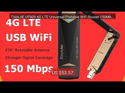 TIANJIE UF909 4G LTE Universal Portable WiFi Router 150Mbps H... — Amazing Value 2026 | Must Have!