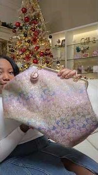 Let's decorate my @coach Rainbow Crystal Kisslock Bag #coachkisslockbag #coachrainbowcrystal