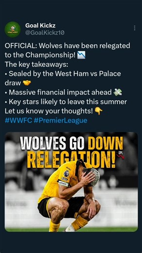 Wolves RELEGATED! 📉 Premier League End