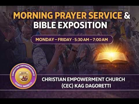 Welcome To Our Morning Prayer Service live.