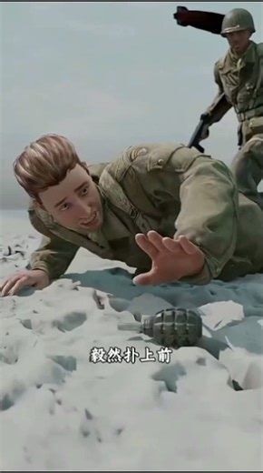 What happened when an army soldier jumped onto an exploding grenade without any safety gear #shorts