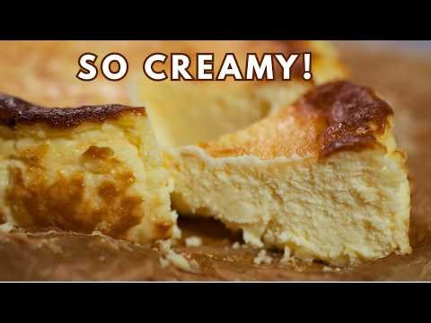 Homemade Creamy Basque Burnt Cheesecake | Simple Ingredients, Amazing Results