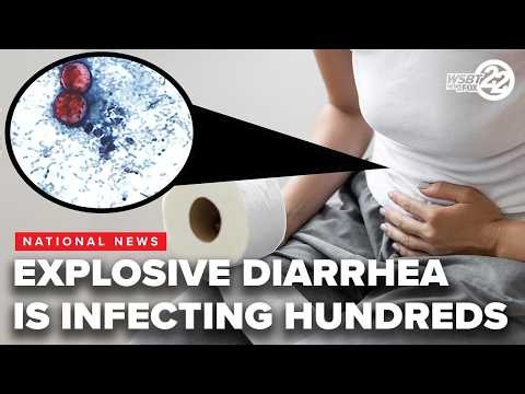 Explosive diarrhea is one symptom of a parasite outbreak in the U S