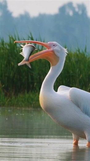 The pelican appetite 👀 🦢 #shorts #anarian #birds