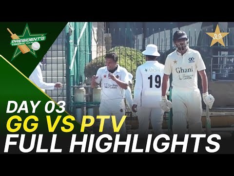 Full Highlights | Ghani Glass vs PTV | President Trophy | D 3 | UBL Sports Complex, Karachi | M2Y1K