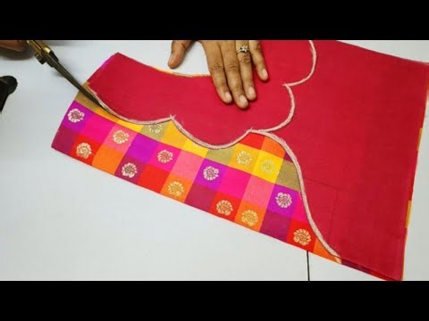 Blouse back neck design || cutting and stitching back neck blouse design || New model Blouse design