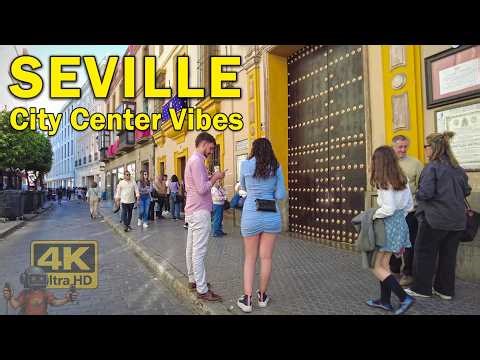 Seville Afternoon Walk | Viernes de Dolores Vibes | 4K Virtual Walking Tour Spain