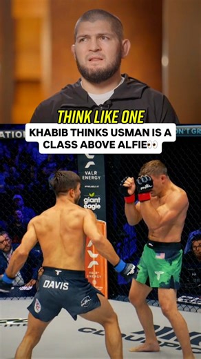 ""𝗢𝗡𝗘 𝗖𝗟𝗔𝗦𝗦 𝗔𝗕𝗢𝗩𝗘...𝗨𝗦𝗠𝗔𝗡 𝗜𝗦 𝗕𝗘𝗧𝗧𝗘𝗥" 👊 Khabib Nurmagomedov breaks down Usman Nurmagomedov versus Alfie Davis Usman Nurmagomedov returns on Saturday, February 7th as he faces Alfie Davis as he defends his PFL Lightweight World Title in Dubai 🏆 #RoadToDubai | Saturday , February 7th | Coca-Cola Arena | Dubai, UAE | 📺Streaming on the ESPN App | PFL MMA