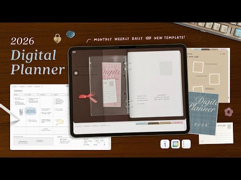 2026 Digital Planner Setup Guide 💌 เปิดเล่มแพลนเนอร์ประจำร้าน, New! Template + วิธีดาวน์โหลด