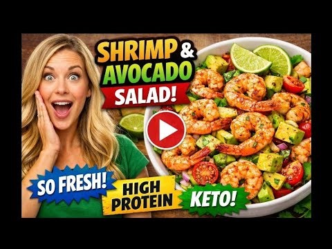 I Eat This Shrimp & Avocado Salad Every Day 🥑🍤 (Healthy & Fast!)