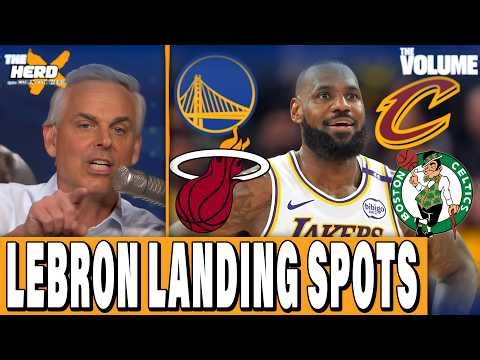 Next LeBron team: Cavs, Warriors, Heat, Celtics? + Caitlin Clark DISRESPECT | Colin Cowherd HERD NBA