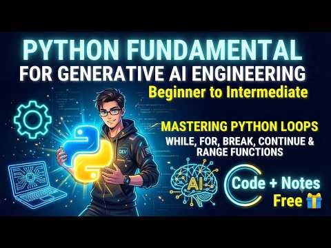 Mastering Python Loops: While, For, Break, Continue & Range Functions