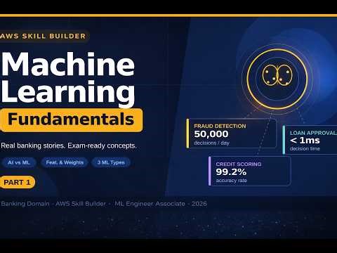 Machine Learning Fundamentals for AWS ML Engineer Associate | Banking Stories Explained