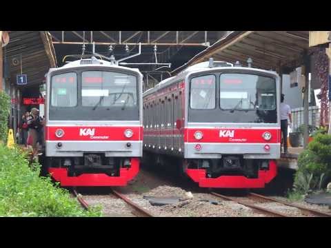 Kumpulan Kereta KRL Commuter Line TERBARU di Stasiun Pondok Cina DEPOK : KRL CRRC, CLI.225, JR 205